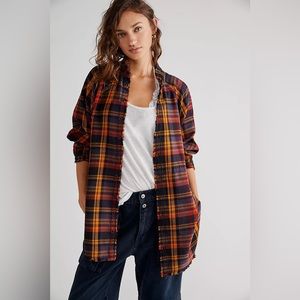 We The Free Summer Daydream Plaid Buttondown in Grunge